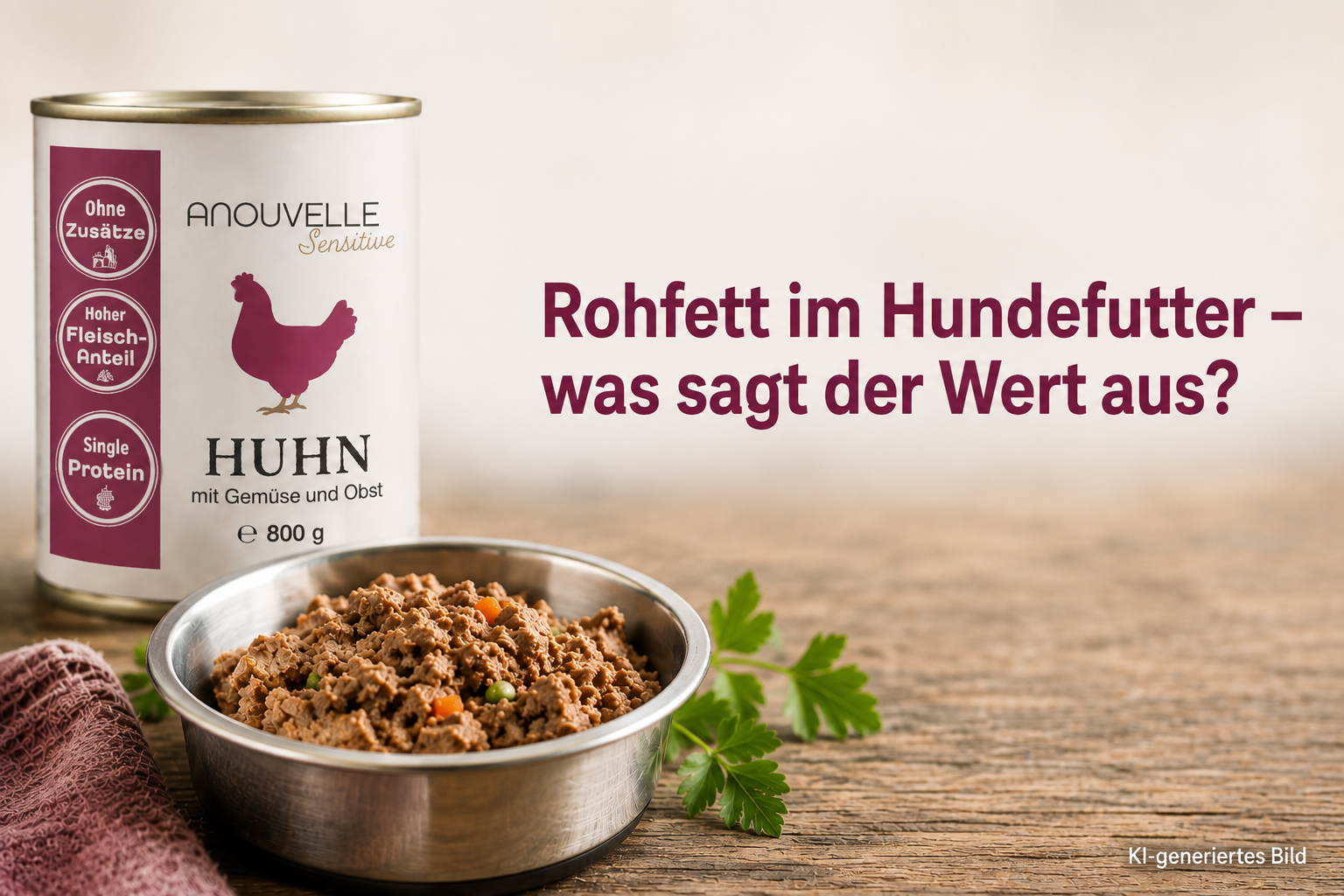 Rohfett im Hundefutter – was sagt der Wert aus?